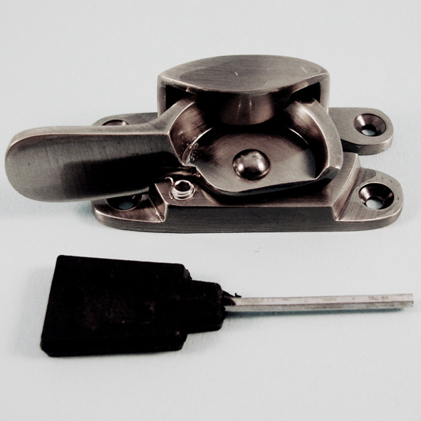 THD183L/AN • Locking • Antique Nickel • Locking Fitch Sash Fastener